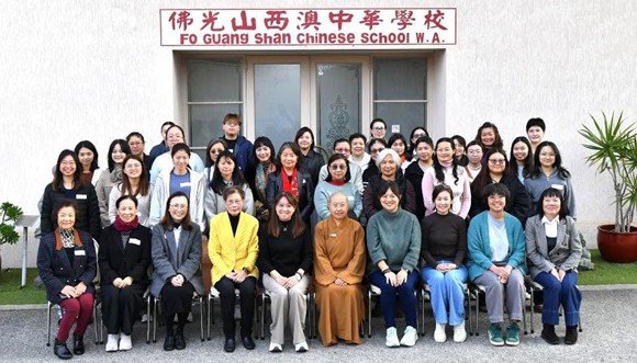 老師們參加華語教師研習的合照
